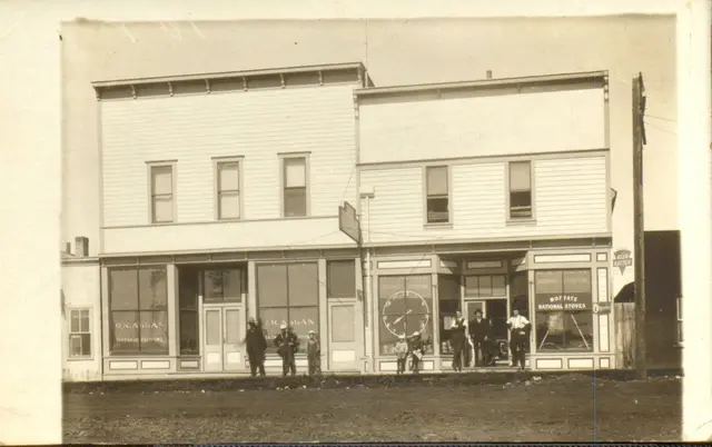 Hardware and furniture store on main street